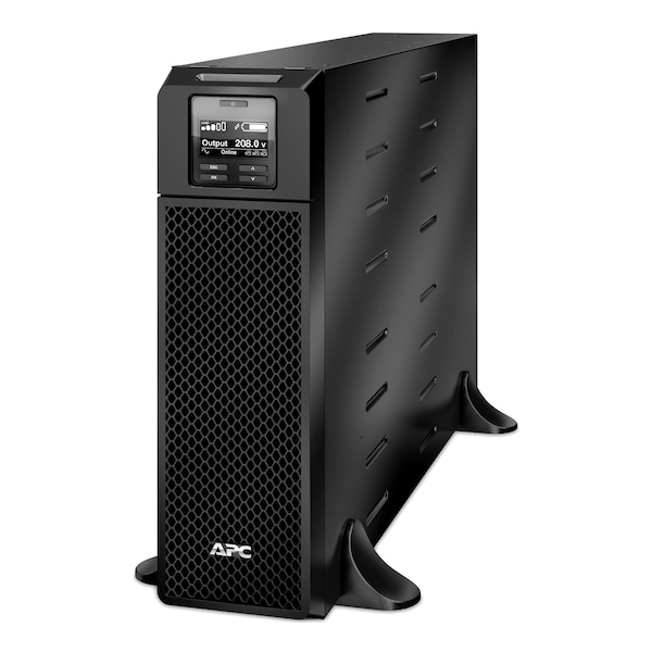 Apc UPS System, 5000VA, Online/Double Conversion, Out: 208/240V AC In: 208/240V AC - SRT5KXLT