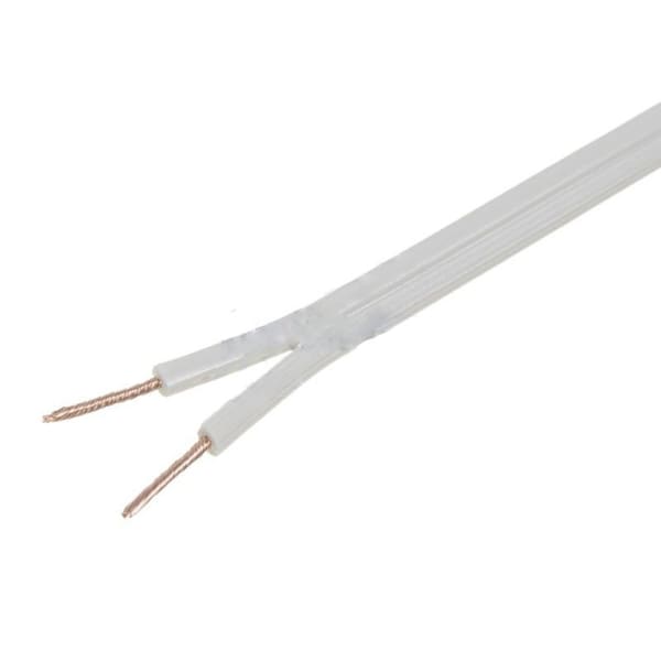 American Imaginations 2952.76 in. Cylindrical White Indoor Flat Wire in 300V - AI-37658