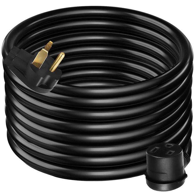 VEVOR 50 ft. Heavy-Duty Outdoor 30 Amp 250-Volt Power Extension Generator Extension Cord for Welding Machines ETL Approved - 50FT50ADHJYCX0001V0