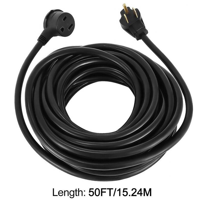 VEVOR 50 ft. Heavy-Duty Outdoor 30 Amp 250-Volt Power Extension Generator Extension Cord for Welding Machines ETL Approved - 50FT50ADHJYCX0001V0