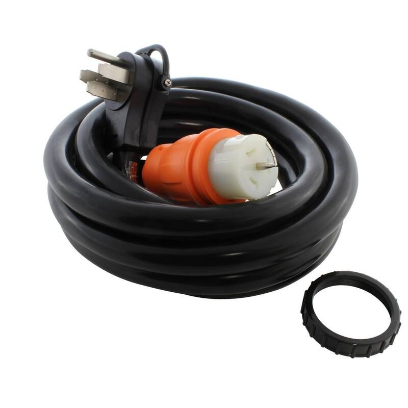 Unbranded 50 ft. 50A Generator Transfer Switch Power Cord - TE1450-050