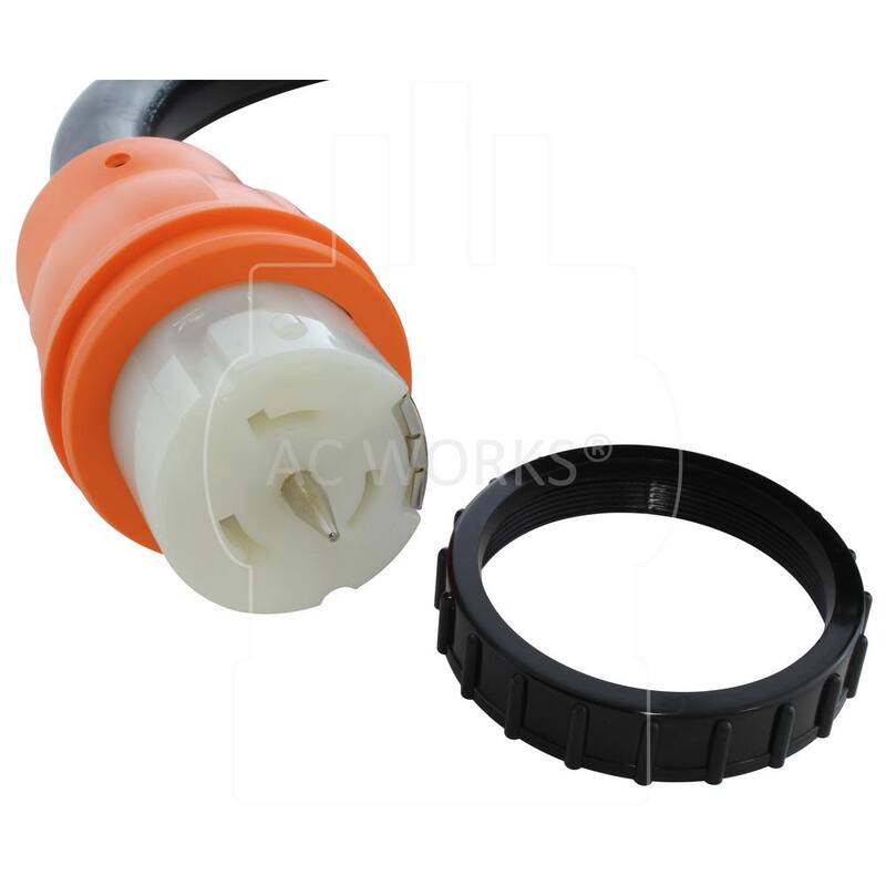 Unbranded 50 ft. 50A Generator Transfer Switch Power Cord - TE1450-050