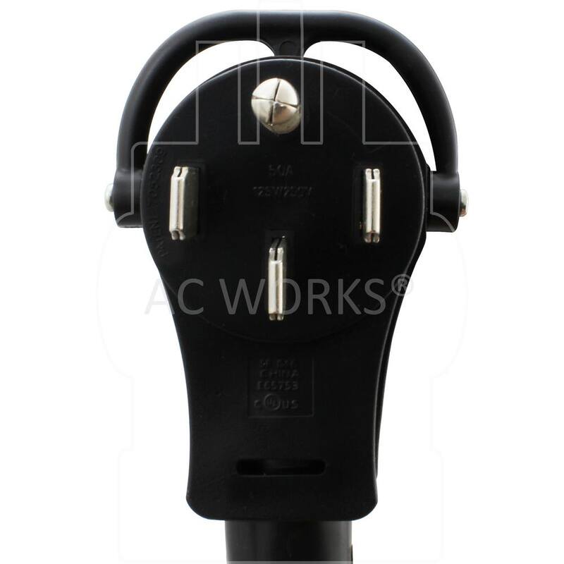 Unbranded 50 ft. 50A Generator Transfer Switch Power Cord - TE1450-050