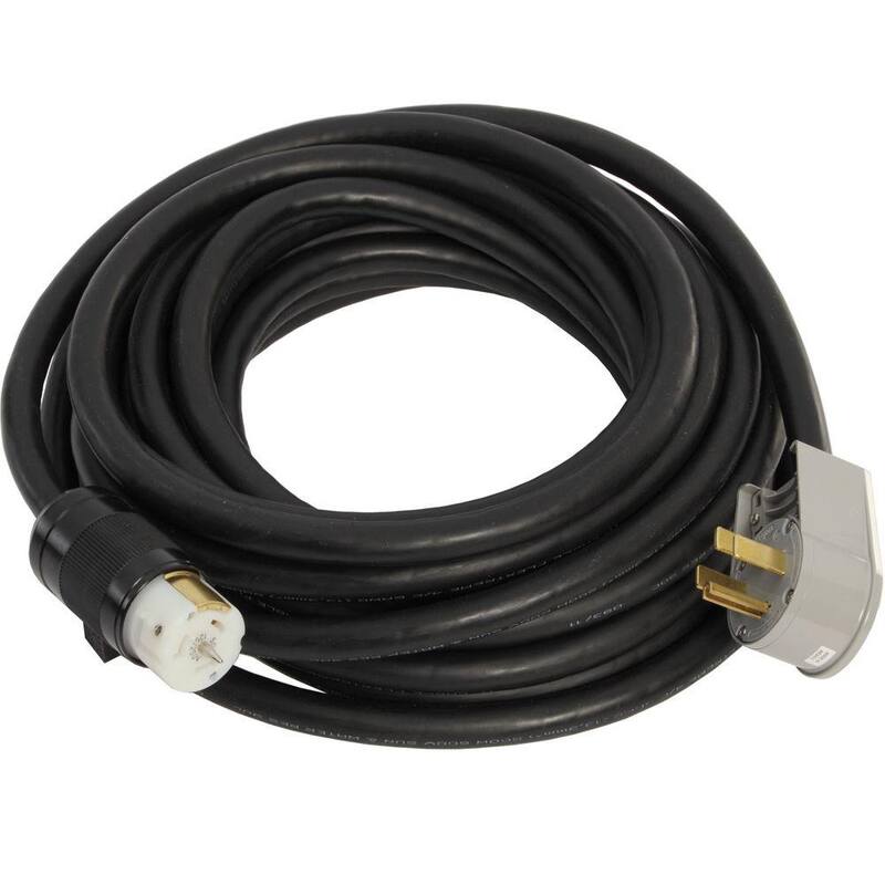 Generac 50 ft. 50 Amp Generator Cord with NEMA 14-50 Male and Locking Female - 6390