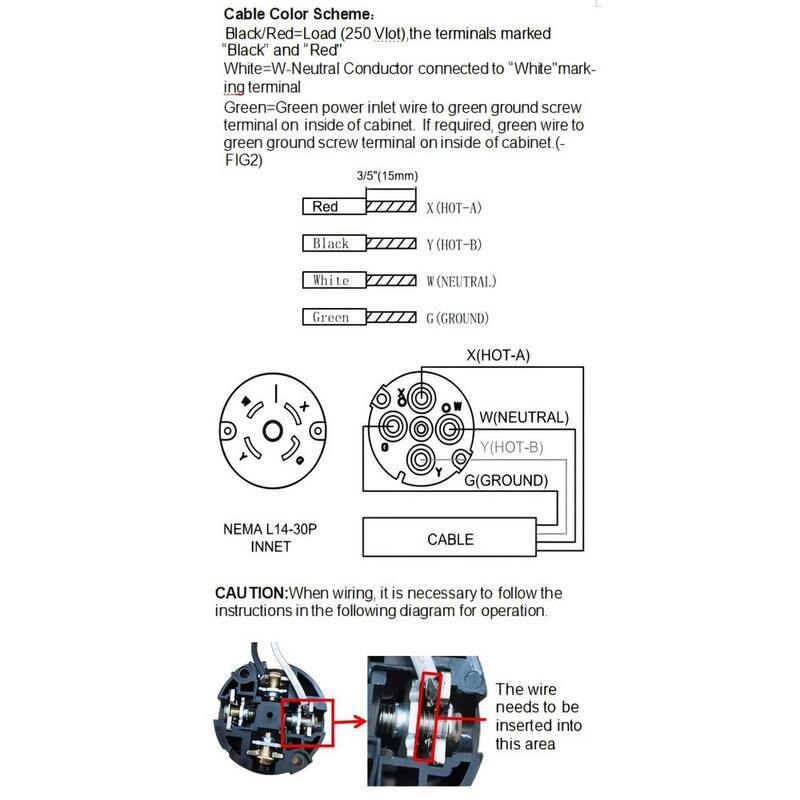 VEVOR 40 ft. 30 Amp 250-Volt Generator Cord and Power Inlet Box Kit NEMA L14-30P/L14-30R STW 10 AWG Generator Extension Cord - YZXYSRHTZ30AXWL7UV1