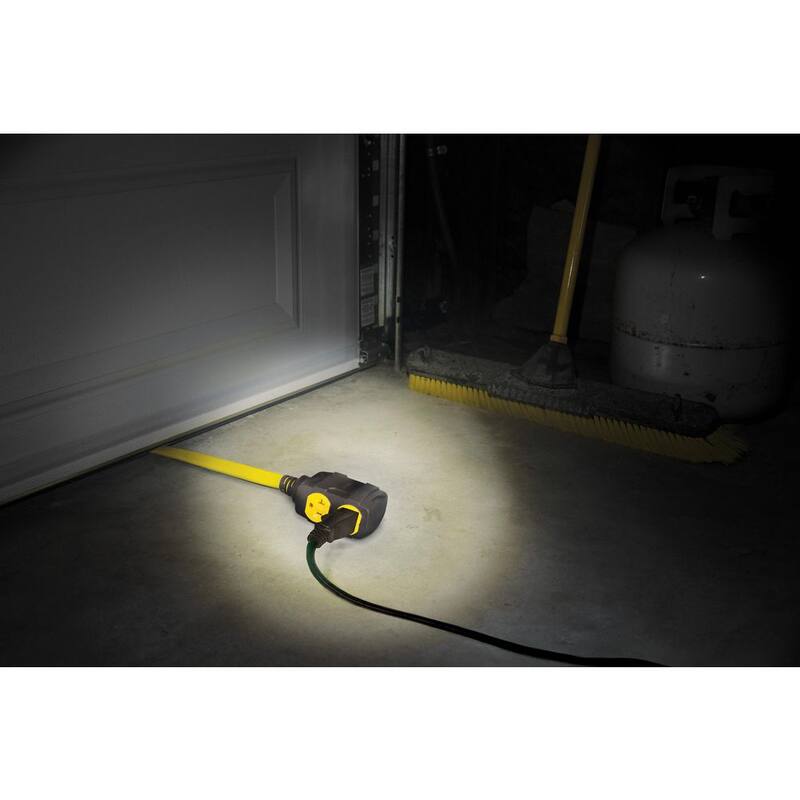 Champion Power Equipment 25 ft. 30 Amp 125/250-Volt Duplex-Style Flat Generator Extension Cord - 100439