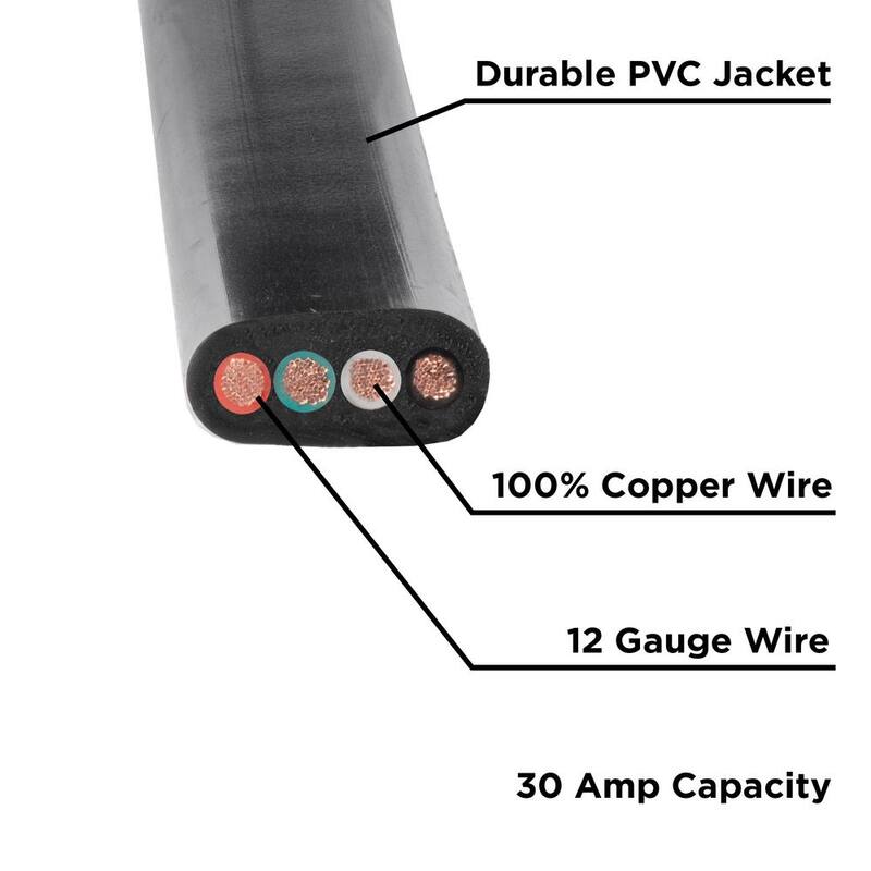 Westinghouse 25 ft. 30 Amp 120-Volt L14-30P to L14-30R Generator Extension Cord - 3021225C