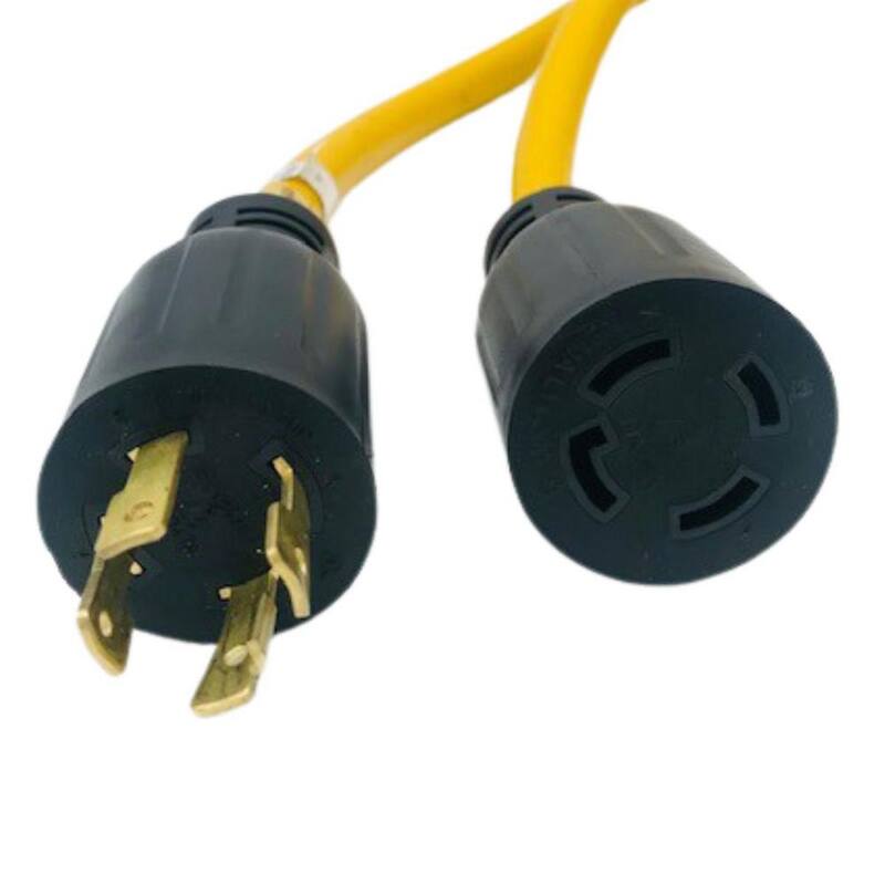 Connecticut Electric 50 ft. SJT 30 Amp 125/250-Volts NEMA 14-30P to 14-30R Generator Extension Cord - HEPC3050