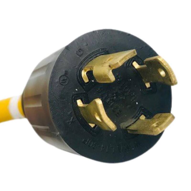 Connecticut Electric 50 ft. SJT 30 Amp 125/250-Volts NEMA 14-30P to 14-30R Generator Extension Cord - HEPC3050