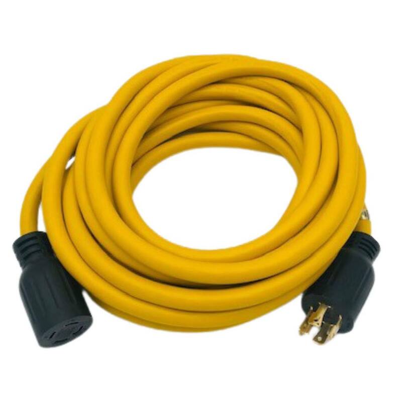 Connecticut Electric 50 ft. SJT 30 Amp 125/250-Volts NEMA 14-30P to 14-30R Generator Extension Cord - HEPC3050