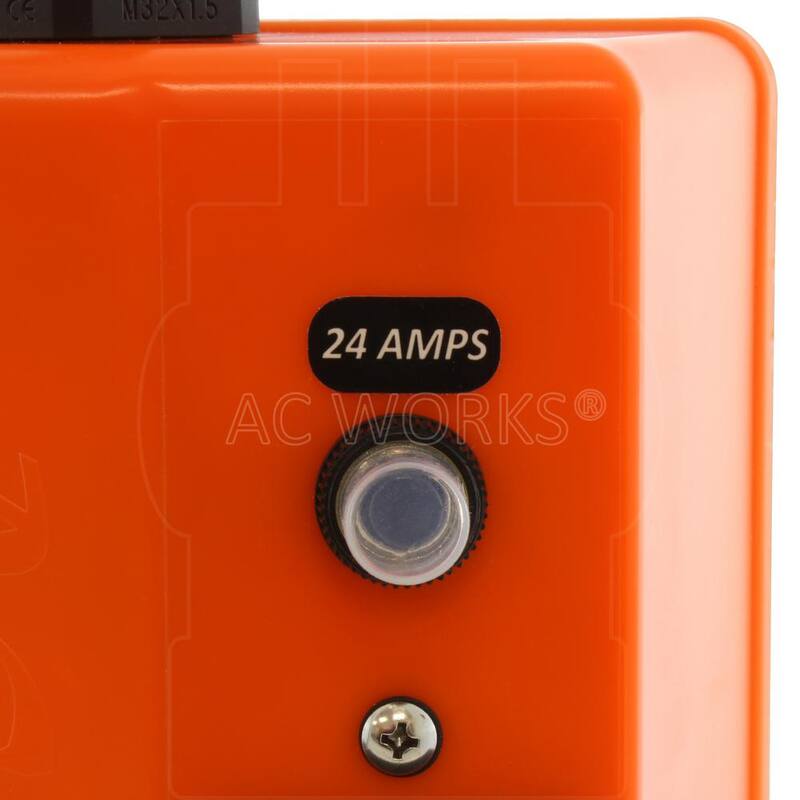 AC WORKS 50 ft. NEMA TT-30 RV 30 Amp Plug to PDU OUTLET BOX (GFCI and Breaker) with 4 Outlets - TT30PDU-050