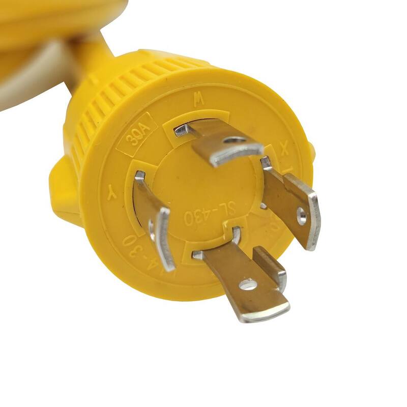 parkworld 10 ft. Generator 30 AMP 125/250-Volt 4-Prong Locking Plug L14-30P to 50 AMP 125/250-Volt SS2-50R(CS6364) Adapter Cord - 62176A
