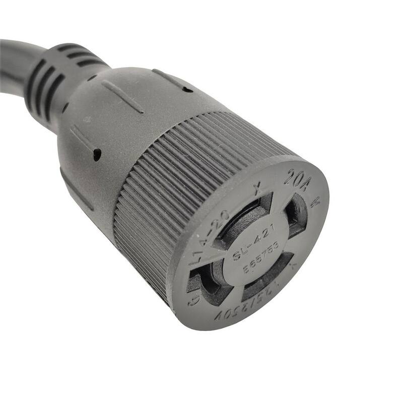 parkworld 25 ft. STOW 12/4 20 Amp 125/250-Volt Generator Twist Lock NEMA L14-20 Extension Cord - 886566