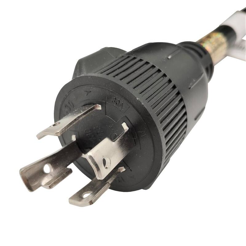 parkworld 25 ft. 10/4 125-Volt/250-Volt 30 Amp 4-Prong NEMA L14-30 Generator Power Extension Cord (NEMA L14-30P to L14-30R) - 692286