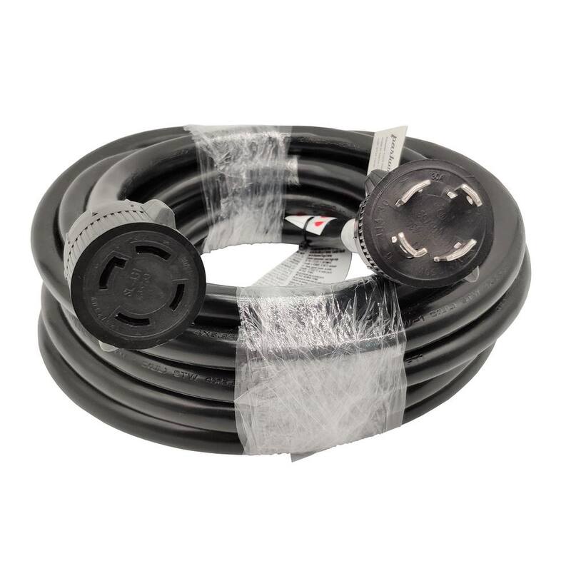 parkworld 25 ft. 10/4 125-Volt/250-Volt 30 Amp 4-Prong NEMA L14-30 Generator Power Extension Cord (NEMA L14-30P to L14-30R) - 692286