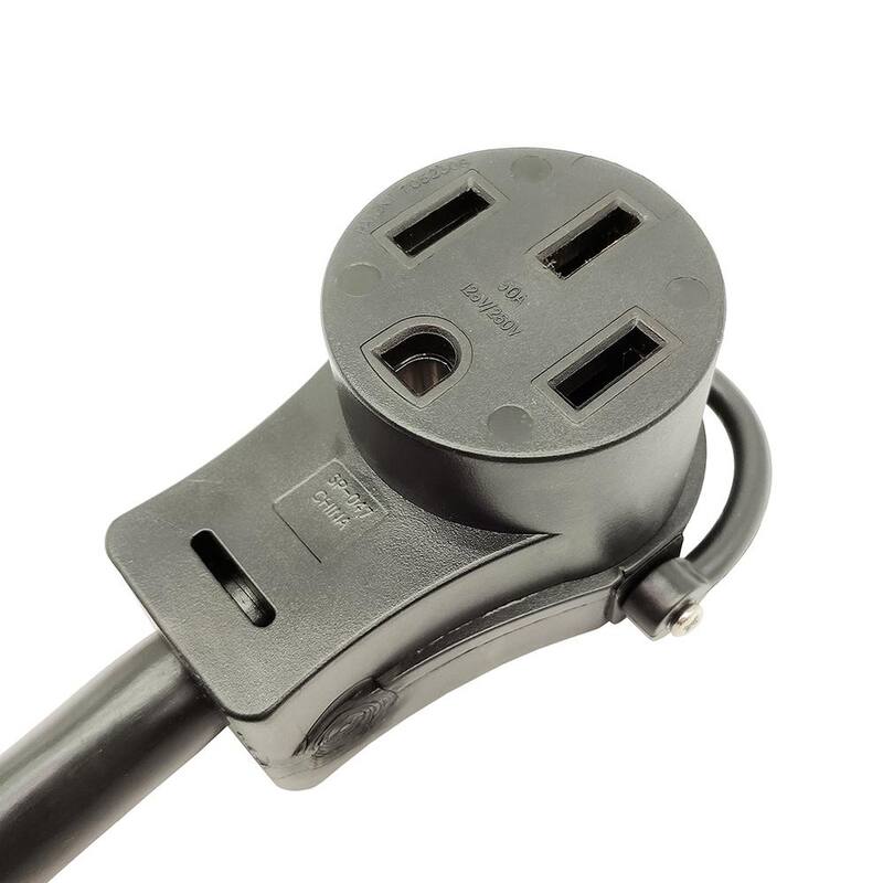 parkworld 1 ft. 10/3 Generator 30 Amp 4-Prong Locking L14-30P Plug to 50 Amp 4-Prong 14-50R Adapter cord(L14-30P to 14-50R)FOR RVs - 691845