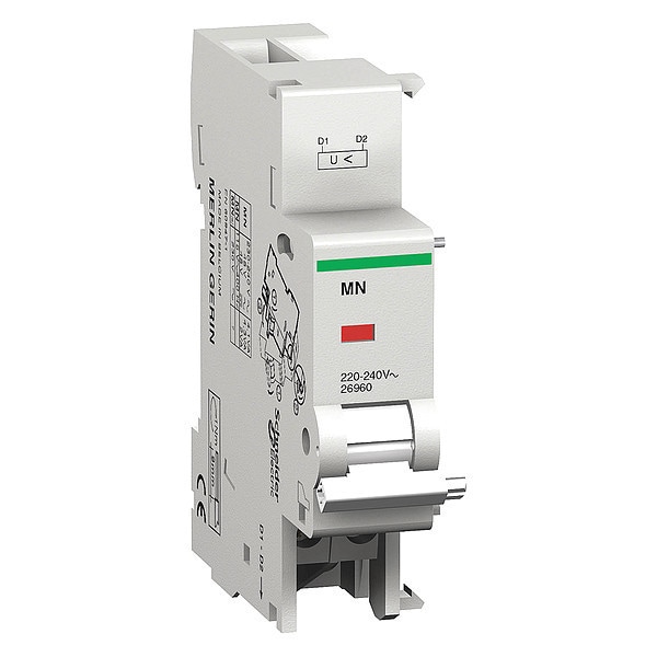 Schneider Electric Undervoltage Release, Multi 9 Circuit Breakers, 120V AC/24V DC, 0 Poles - M9A27107