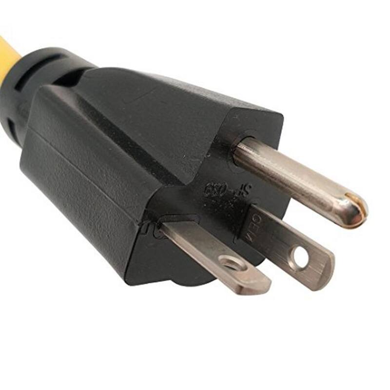 parkworld 2 ft. 12/3 3-Wire Generator 20 Amp 125-Volt NEMA 5-20P to L5-30R Adapter Cord - 886696