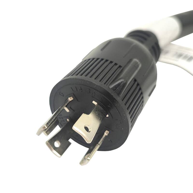 parkworld 1 ft. 10/4 4-Wire Generator 30 Amp 125/250-Volt 4-Prong L14-30P Plug to 20 Amp 4-Prong L14-20R Receptacle Adapter Cord - 885255
