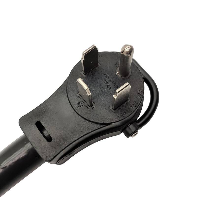 parkworld 3 ft. 125/250-Volt 50 Amp Generator 4-Prong NEMA 14-60 Splitter NEMA 14-60P Plug to (2)14-60R Receptacle Y Adapter Cord - 886191