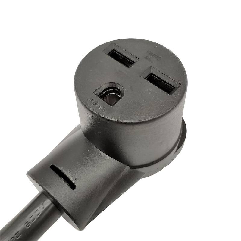 parkworld 1.5 ft. 10/3 3-Wire Generator 30 Amp 125/250-Volt 4-Prong Locking Plug L14-30P to 3-Prong Locking 6-30R Adapter Cord - 885088