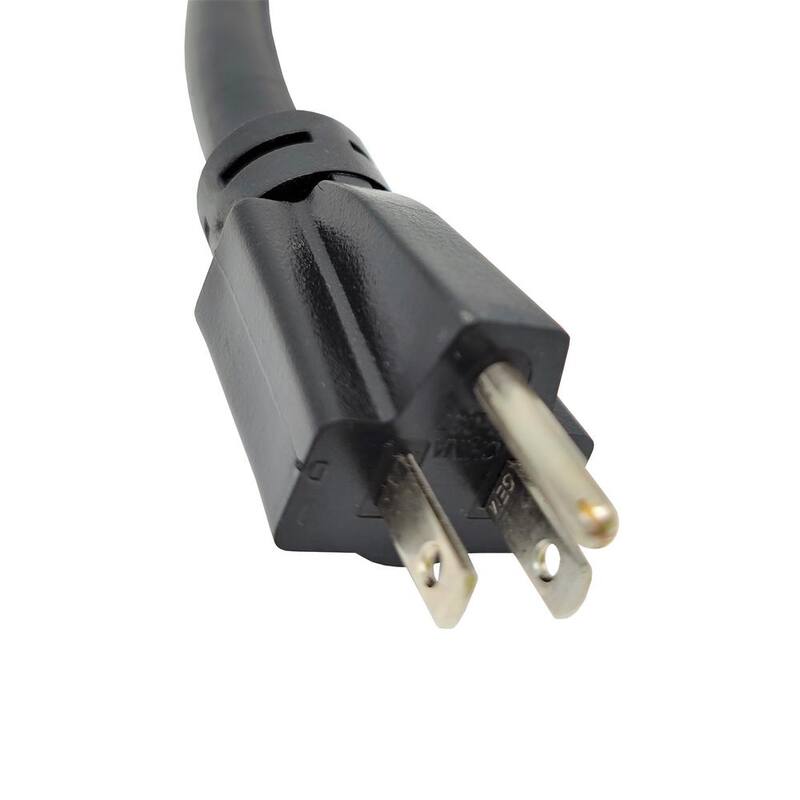 parkworld 1.5 ft. 10/3 3-Wire Household 15 Amp 125-Volt NEMA 5-15P Plug to Generator 3-Prong Locking L14-30R Adapter Cord - 885477A