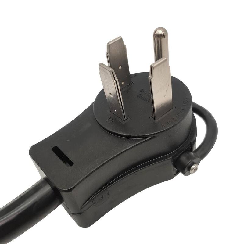 parkworld 1.5 ft. 10/3 3-Wire 125/250-Volt NEMA 14-60P Plug to (3) 5-15R Tri-Outlets Generator Adapter Cord - 61957