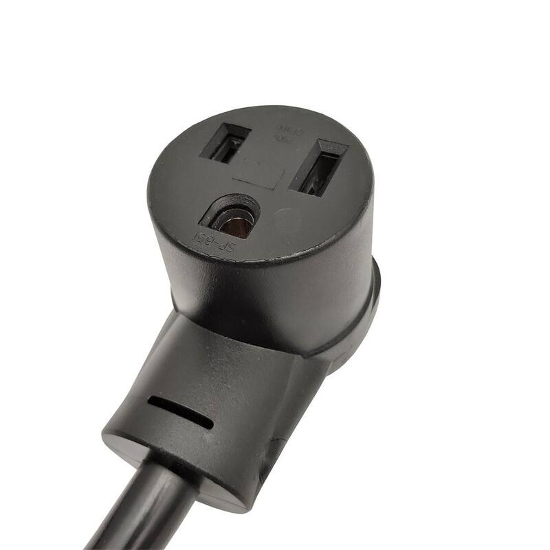 parkworld 1.5 ft. 10/3 3-Wire Generator 30 Amp Locking 4-Prong Plug NEMA L14-30P to 50 Amp Welder 6-50R Receptacle Adapter Cord - 691890A