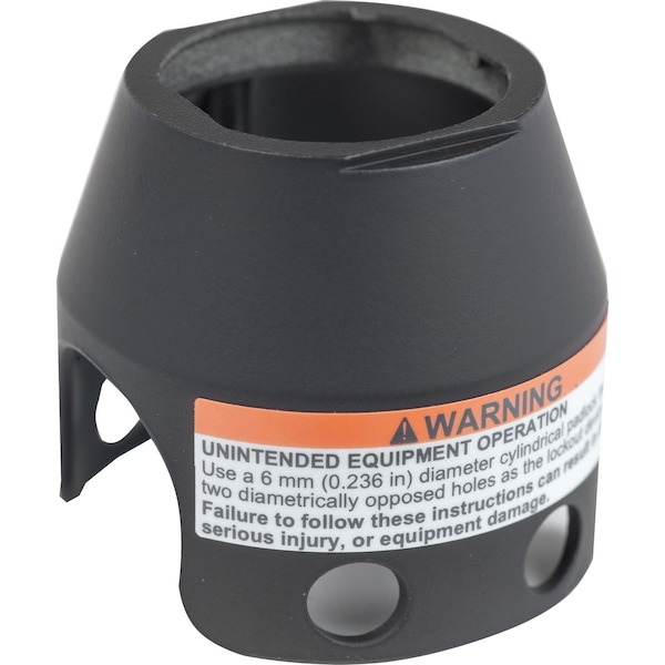 Guarda bloqueable Schneider Electric para cabeza de hongo de 40mm, Harmony XB4, metal, negro - ZBZ1602