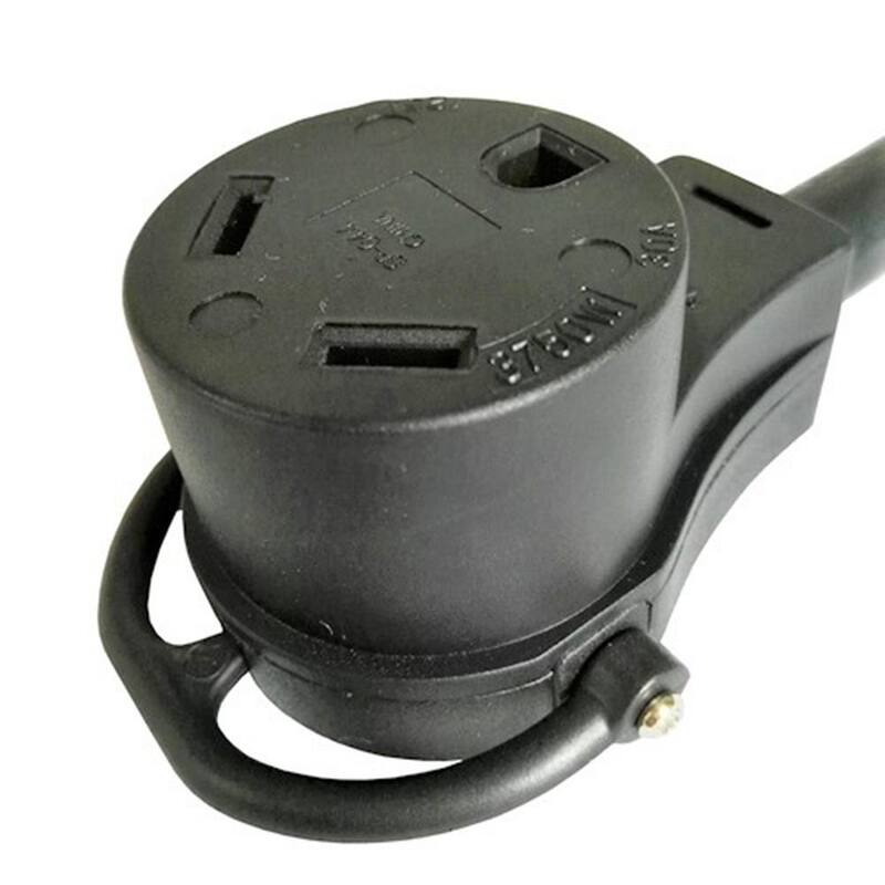 parkworld 1 ft. 10/3 Generator 30 Amp 125-Volt 3-Prong Locking L5-30P Plug to RV 30 Amp TT-30R Adapter Cord(NEMA L5-30P to TT-30R） - 691876