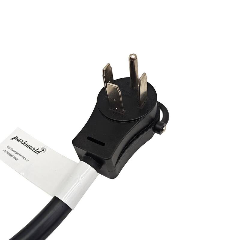 parkworld 1.5 ft. 4-Wire 125/250-Volt 4-Prong NEMA 14-60P Plug to (4) 5-20R/5-15R with (2) 20A Circuit Breakers Generator Cord - 61957A