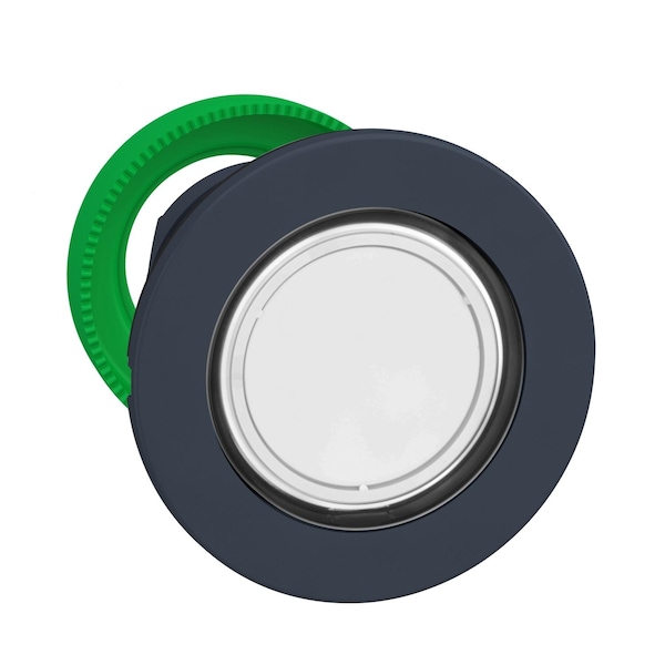 Schneider Electric: Cabeza para luz piloto, Harmony XB5, antimicrobiana, plástico, color blanco, 30mm, LED universal, lente simple - ZB5FV013.