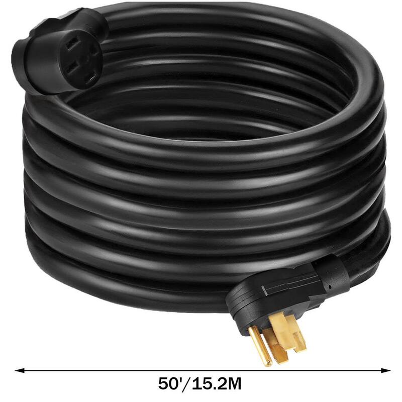 VEVOR 50 ft. 40 Amp RV Extension Cord Premium Power Cord Extension Cord Copper Wire RV Cord Power Supply Cable - 50CRVDYX000000001V0
