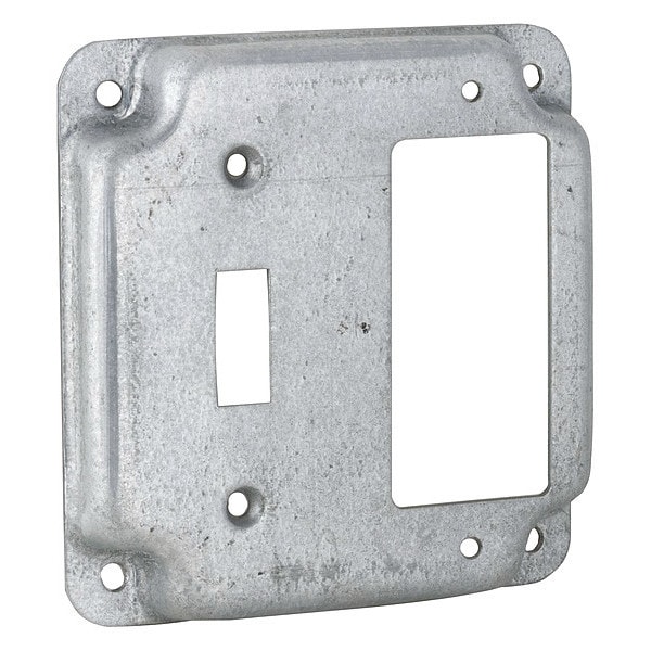 Bell Outdoor Electrical Box Cover, Square, Steel, GFCI, Toggle Switch Cover - 814C