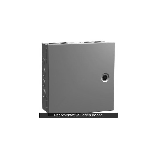Hammond N1 Hinge Cover w/KO ft.s, 6 x 4 x 4, Steel/Gray - CHKO644