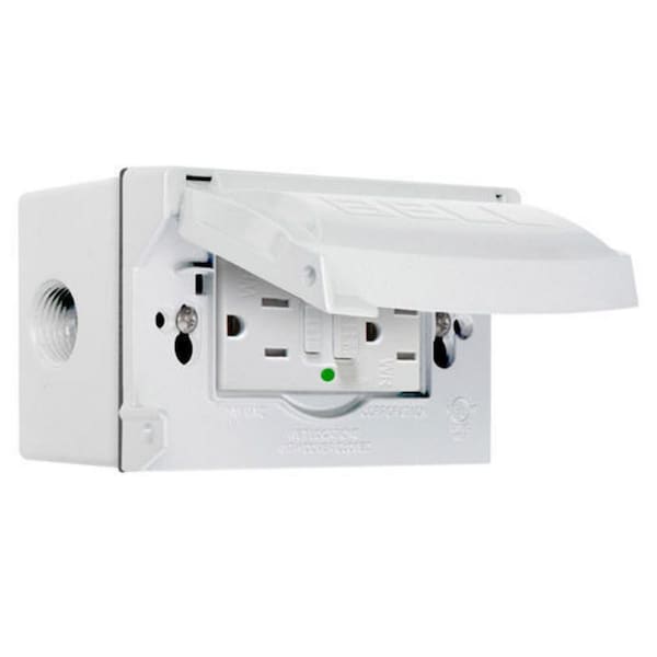 Bell Outdoor Weatherproof Cover, Single Gang Box Type, 1 Gang, Flip/Snap Cover - 5874-6S