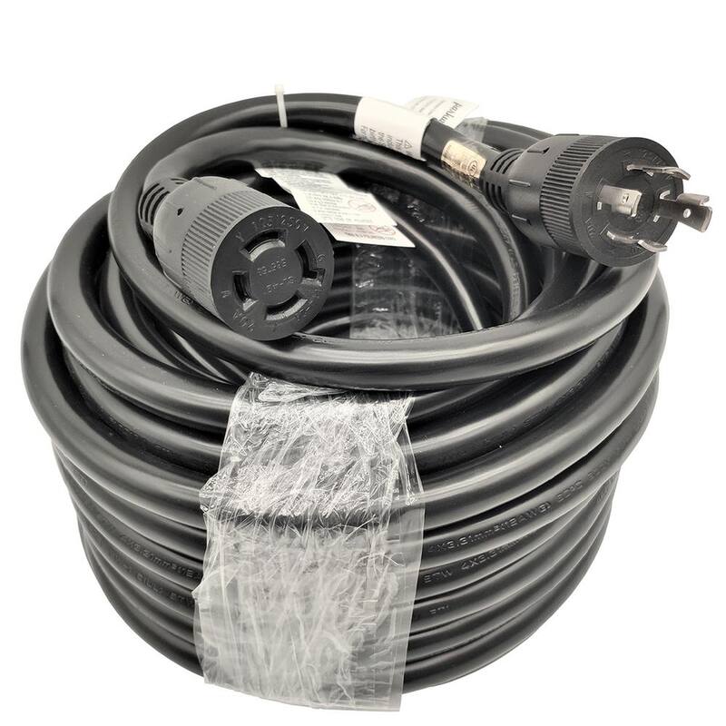 parkworld 50 ft. STOW 12/4 20 Amp 125/250-Volt Generator Twist Lock NEMA L14-20 Extension Cord - 886573