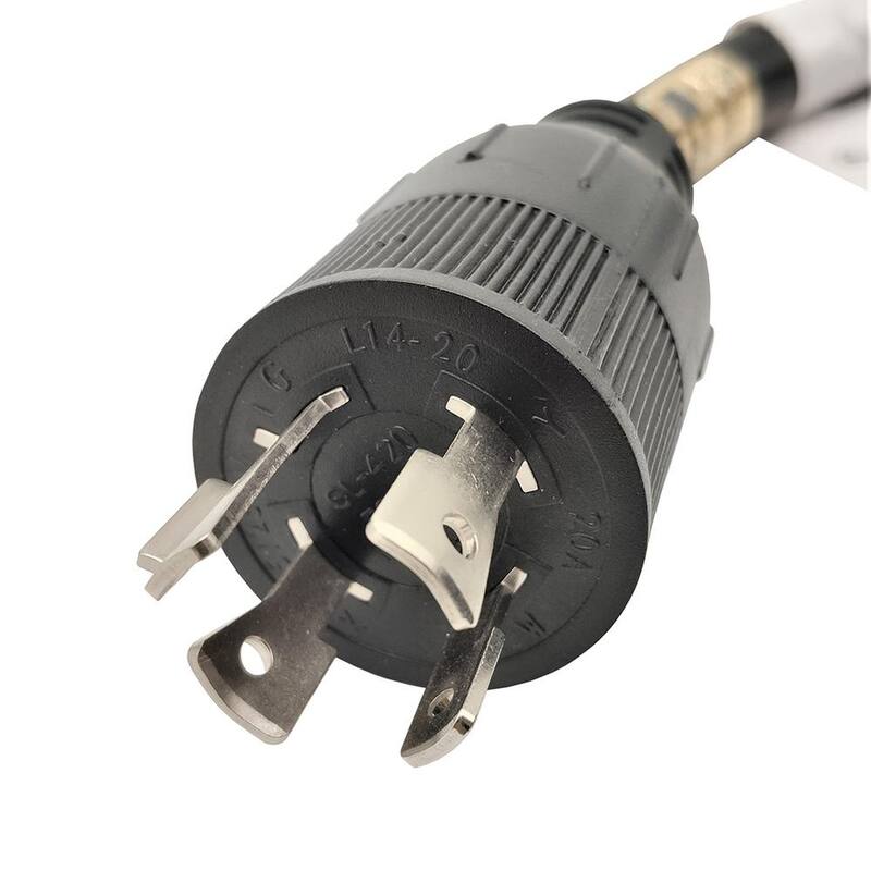 parkworld 50 ft. STOW 12/4 20 Amp 125/250-Volt Generator Twist Lock NEMA L14-20 Extension Cord - 886573