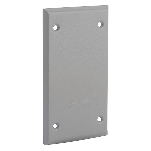 Bell Outdoor Weatherproof Cover, Single Gang Box Type, 1 Gang, Blank/Flat Cover - 5174-0