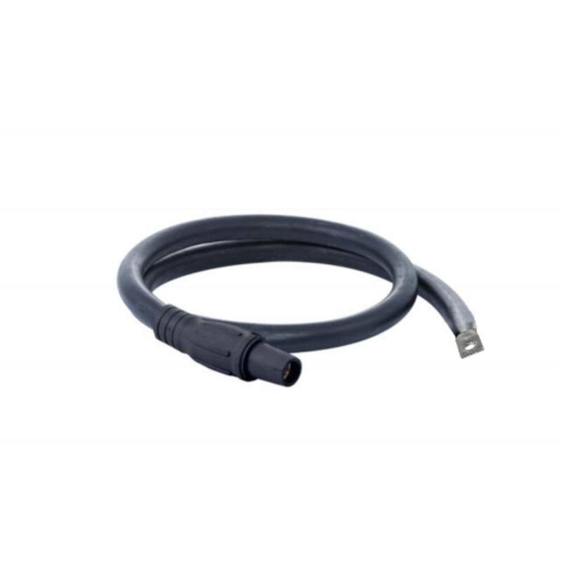 POWER ASSEMBLIES 10ft 4/0 AWG Type W 400 Amp 600V Black Series 16 Female Camlock to 1/2in Single Hole Lug Generator Extension Cord - PWA40TW16010FLE
