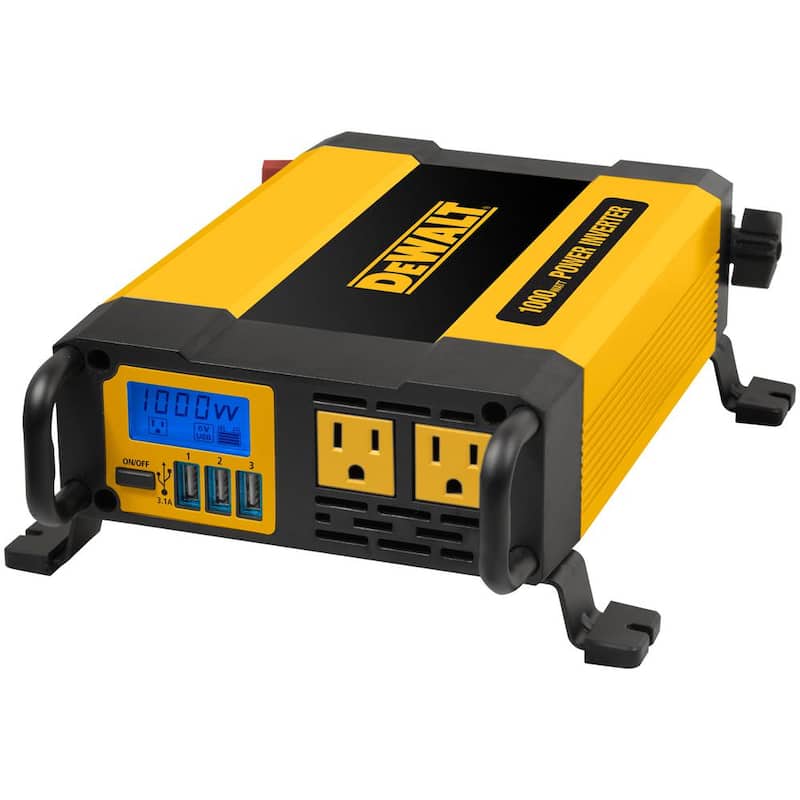 DEWALT 1000-Watt Portable Car Power Inverter with Triple USB Ports - DXAEPI1000