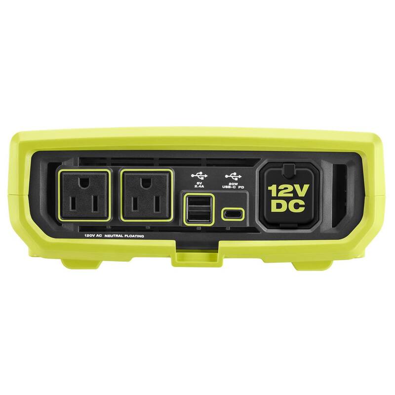 RYOBI ONE+ 18V 1000-Watt Max 12-Volt Automotive Power Inverter - RYi1030A