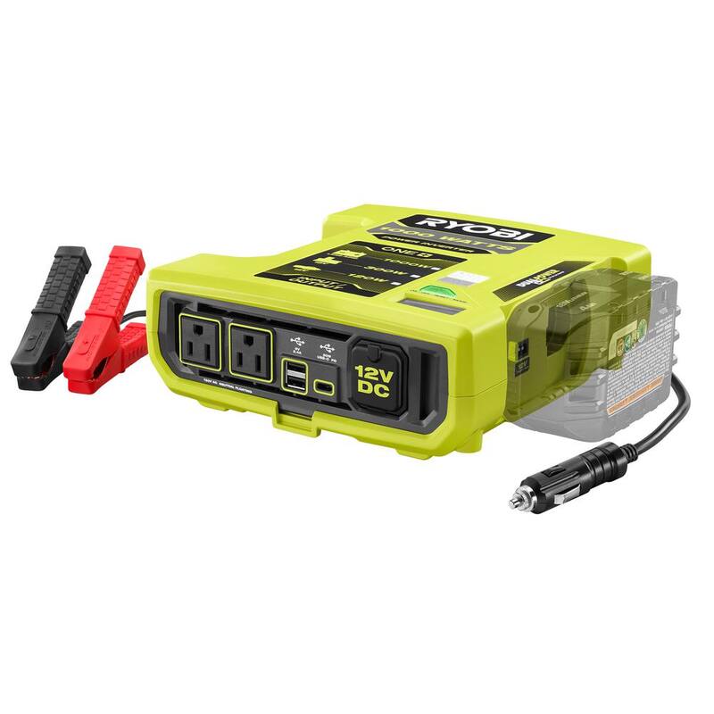RYOBI ONE+ 18V 1000-Watt Max 12-Volt Automotive Power Inverter - RYi1030A