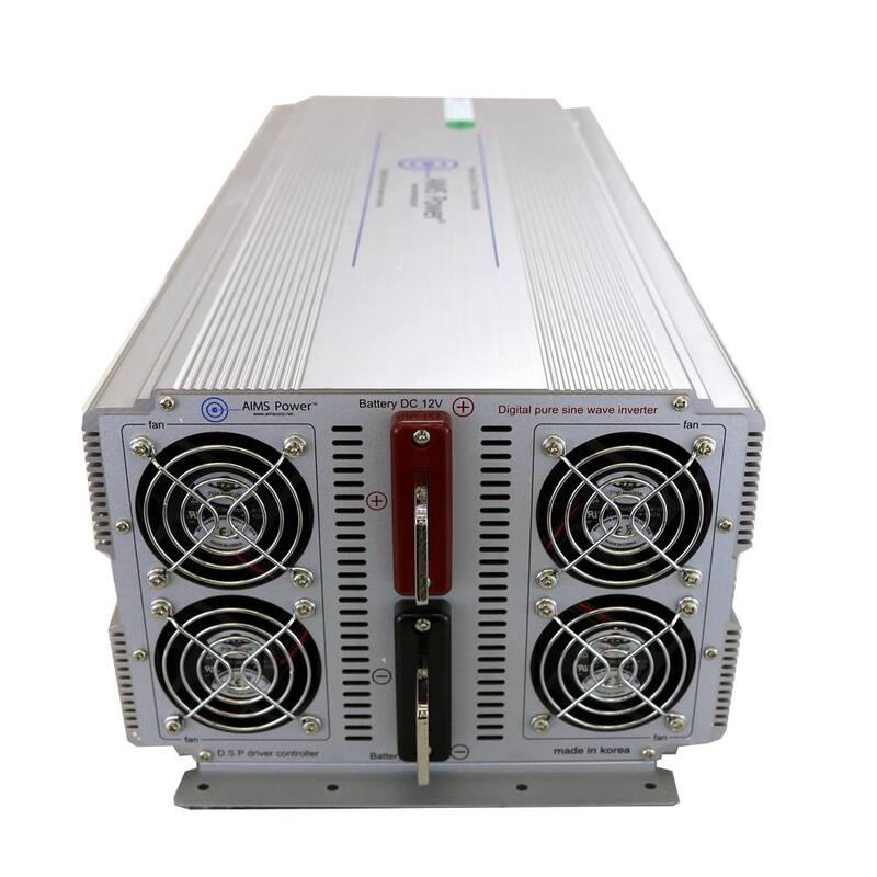 AIMS POWER 5,000-Watt Pure Sine Industrial Grade Inverter 12-Volt DC to 120-Volt AC - PWRIG500012120S