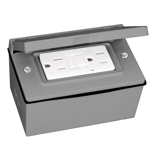 Sigma Electric Electrical Box Cover, 1 Gang, Rectangular, Metal Die-Cast, GFCI Cover - 14249