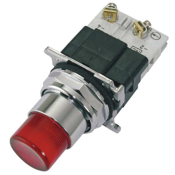 Botón pulsador iluminado Eaton, 30mm, 1NO/1NC, rojo - 10250T397LRD24-1