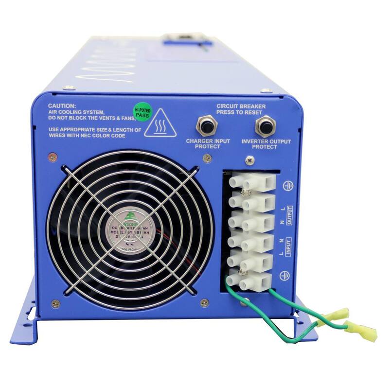 AIMS POWER 4,000-Watt Pure Sine Inverter Charger 12-Volt DC to 120-Volt AC - PICOGLF40W12V120V