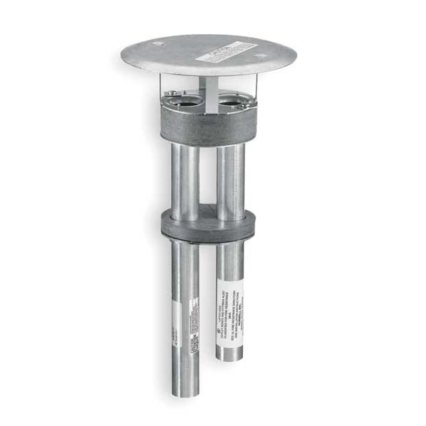 Hubbell Wiring Device-Kellems Poke-Through Box, 27 cu in, Wiring Box Type, 1 Gang, Steel, Round Shape - S1PTFIT