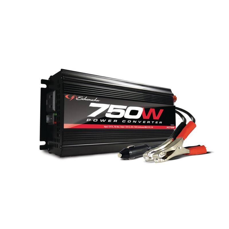 Schumacher Electric 750-Watt Power Inverter with One 120-Volt and One USB Port - XI75B