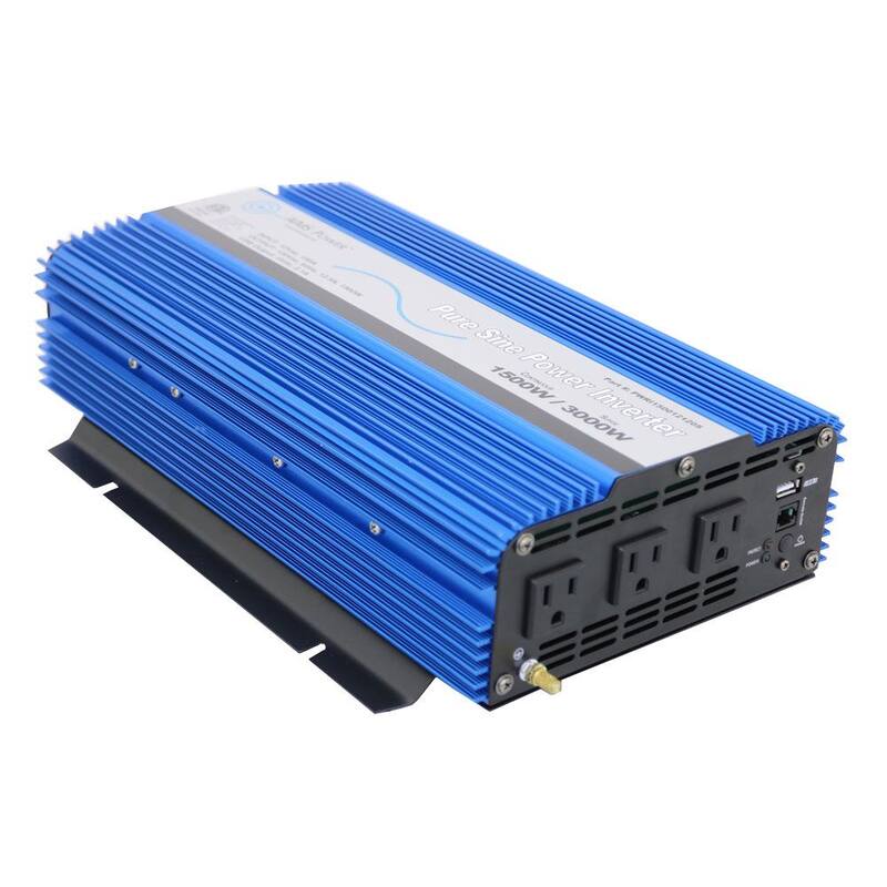 AIMS POWER 1,500 Pure Sine Inverter 48-Volt DC to 120-Volt AC - PWRI150048S